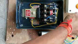 How to the 3phase LT automatic connection with motor starter [upl. by Vivianna]