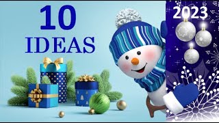 10 Christmas Ornaments ideas for Christmas Tree🎄Affordable Christmas Decoration craft ideas🎄DIY [upl. by Anairam]