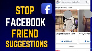 How To Stop Getting Facebook Friends Suggestions From Your Contacts [upl. by Lyontine]