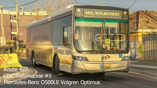 CDC Tullamarine 5 MercedesBenz O500LE Volgren Optimus [upl. by Rim]