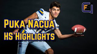 Puka Nacua DOMINATES in High School Football Highlights [upl. by Gnilrac875]