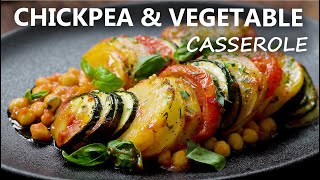 CHICKPEA and VEGETABLE CASSEROLE Recipe  Healthy Vegan and Vegetarian Meal Ideas  Chickpea Recipes [upl. by Beesley291]