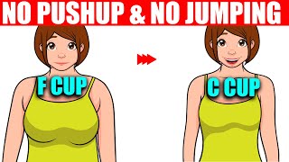 Drop Bra Size with this workout No Pushups amp Jumping [upl. by Secilu]