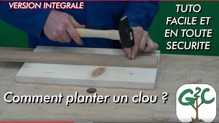 Comment planter un clou ou pointe sans fendre le bois TUTO DIY ASTUCES [upl. by Ojytteb]