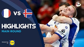 France vs Iceland  Highlights  Main Round  Mens EHF EURO 2022 [upl. by Sutniuq]