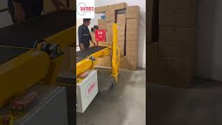 How to unload boxes from a container fast and easily conveyorsystem conveyor unloadingtruck [upl. by Dnaltiak157]