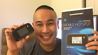 ATampT 4G LTE Prepaid Internet WIFI Mobile Hotspot Unboxing amp Review [upl. by Anelaf]