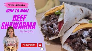 Turks Style Beef Shawarma Recipe Homemade Garlic Mayo Sauce shawarma beefrecipe recipevlog [upl. by Elmo]