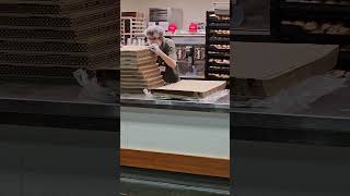 Box Folding Ninja at Costco [upl. by Arin418]