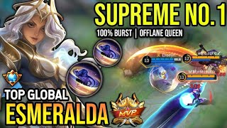 ESMERALDA BEST BUILD 2023  TOP GLOBAL ESMERALDA GAMEPLAY  MOBILE LEGENDS✓ [upl. by Xenophon]