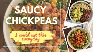 Saucy Chickpeas with Mushrooms amp Japanese BBQ  Easy Vegan Meal You Can Eat Every Day [upl. by Bahner]