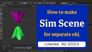 How to create a Simulation Scene in Cinema 4D 2023 MaxonVFX ​ [upl. by Kleiman]