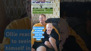 Ollie reacting to seeing himself in an advert fatherandson oneglove yesollie [upl. by Mellisa]