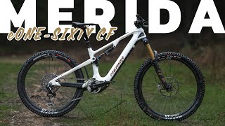 Meridas New eONESIXTY CF eMTB  First Ride Review [upl. by Comptom]