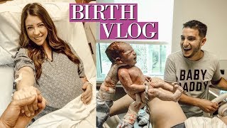 EMOTIONAL LIVE BIRTH VLOG  24 HOUR LABOR SUCCESSFUL VBAC [upl. by Nayb]