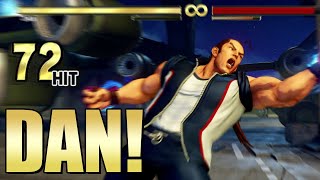 72Hit Combo SFV Dan Combo Video [upl. by Llenrup]