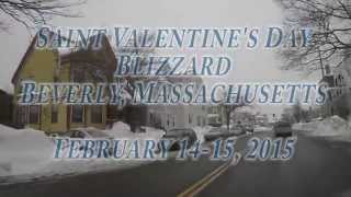 Saint Valentines Day Blizzard 2015 Beverly Massachusetts [upl. by Goodman]