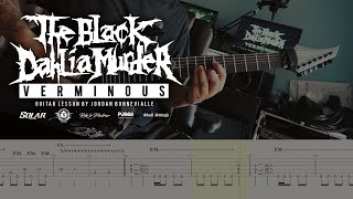 HOW TO PLAY  THE BLACK DAHLIA MURDER  Verminous Guitar Cover with TABS [upl. by Diannne]