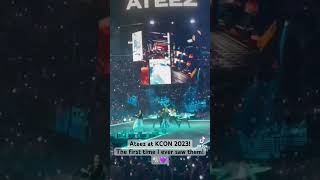 Ateez at KCON LA 2023 Performing Guerilla Ateez Atiny kconla2023 kcon kconla [upl. by Nirual684]