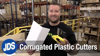 How to Use a Coro Claw to Cut Corrugated Plastic Sheet Stock [upl. by Kling]