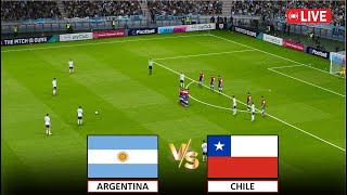 🔴ARGENTINA vs CHILE LIVE FOOTBALL MATCH TODAY I 26 JUNE I eFootball Pes 21Gameplay [upl. by Lotsyrc981]