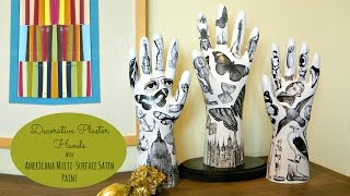 DIY Fornasetti Style Hands  DecoArt® [upl. by Dragone517]