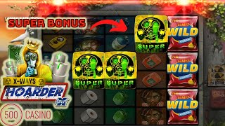 I GOT THE SUPER BONUS ON HOARDER XWAYS Big Win MONEY TRAIN 3 Drops Persistent Symbol GIVEAWAY [upl. by Ardnac]