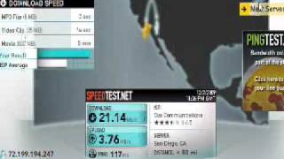 WiFi Speed Test 80211n vs 80211g Linksys WirelessN Router [upl. by Cirederf380]