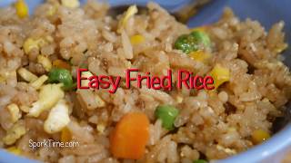 Easy Fried Rice no WOK method [upl. by Letney]