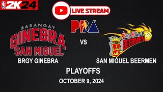 LIVE NOW BRGY GINEBRA vs SAN MIGUEL BEERMEN  PBA SEASON 49  October 9 2024  CPU vs CPU [upl. by Bobker310]