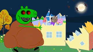 Peppa Pig Goes Out Scary Peppa Zombie Appears and Destroys The House🧟‍♀️ Funny Peppa Pig animation [upl. by Siderf]