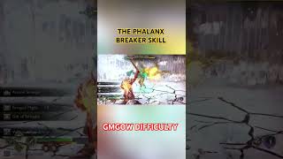 Technical Spear Oneshot Phalanx Breaker Skill godofwar gowragnarok gaming kratos [upl. by Ulyram]