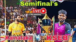 1st Semifinal’s 🔥 Karnataka Vs KSEB  Live Streaming 👌All India Tournament Kumta  Karnataka [upl. by Vargas]