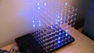 LED Cube 8x8x8 running on an Arduino [upl. by Lebna]