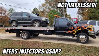 FIRST time loaded NOT impressed AT ALL 😒 rollback powerstroke ford f550 [upl. by Honan]