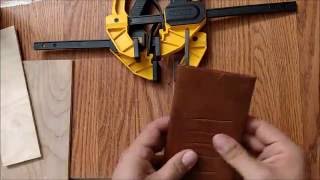 Embossing Trick and leather bound note book [upl. by Orvah]