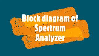 3 11 Block diagram of Spectrum Analyzer [upl. by Vedi]