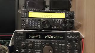 Kenwood TS870 vs TS590SG test 5 SSB Antenna GP  weak signal [upl. by Elleimac684]