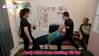 Andy Mak treatment frozen shoulderneck misaligned pelvis leaned forwardknee tightness [upl. by Orvil]