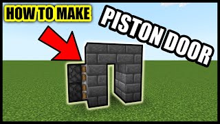 How To Make A Piston Door In Minecraft EASY [upl. by Kolnos]