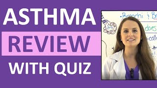 Asthma Treatment Symptoms Pathophysiology Nursing Interventions NCLEX Review Lecture [upl. by Nazus]