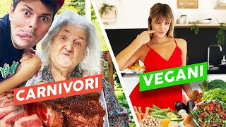 CARNIVORI 🍔 VS VEGANI 🥑  BATTAGLIA EPICA  iPantellas [upl. by Peppie]