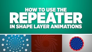 How to Use The Repeater with Shape Layers in After Effects  Adobe After Effects Tutorial [upl. by Nicolea]