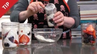 How to Bake Cakes in a Jar  CHOW Tip [upl. by Migeon]