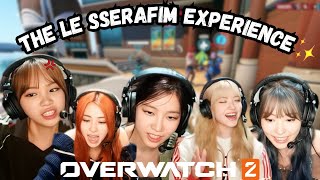 le sserafim playing overwatch 2 in a NUTSHELL a mess [upl. by Einnaf493]