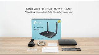 How to Set up TPLink 4G WiFi Router [upl. by Azelea]