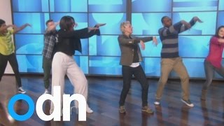 Michelle Obama shows off her dance moves with Ellen DeGeneres [upl. by Kecaj]