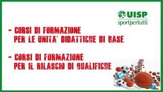 Ecco il calendario dei corsi di formazione Uisp  22 gennaio 2021 [upl. by Anaiv]