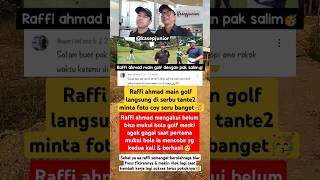 Raffi ahmad main golf bareng bos salim🥳 raffiahmad [upl. by Franzoni]