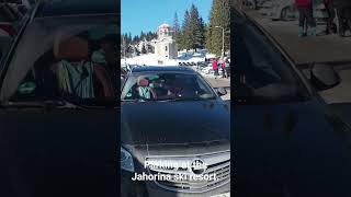 Parking at the Jahorina ski resortski resort  BosniaandHerzegovina sunday ski Jahorina [upl. by Cinimmod422]